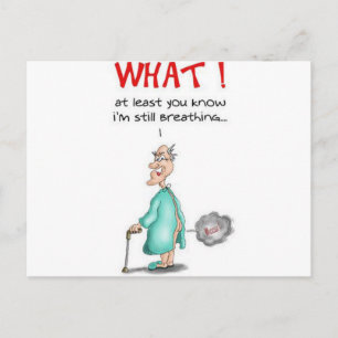 scheten oud Man Briefkaart