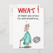 scheten oud Man Briefkaart (Voorkant / Achterkant)