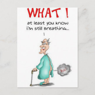 scheten oud Man Briefkaart