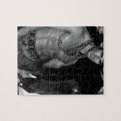 Schets:  Cowboy en paarden Legpuzzel (Horizontaal)