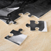 Schets:  Cowboy en paarden Legpuzzel (Zijkant)