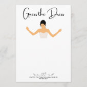 Schets de jurk stijl 4 witte achtergrond kaart (Voorkant)