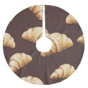 Schets: desserts, gebak in patroon. kerstboom rok
