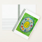 Schets en schrijf 2025 Bloem van de Maand Journal Notitieboek (Binnen)