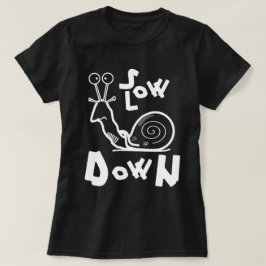 Schets en traagheid van de wolslak v2 t-shirt