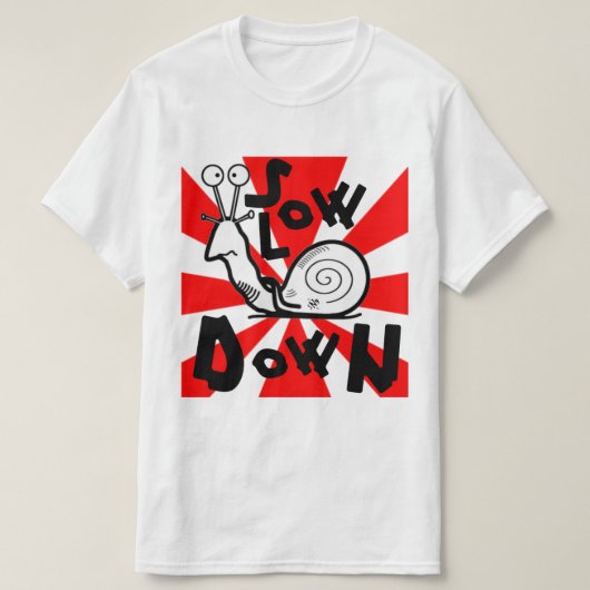 Schets en traagheid van de wolslak v2 t-shirt (Design voorkant)