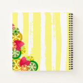 Schets fruit sangria gepersonaliseerd recept kookb notitieboek (Achterkant)