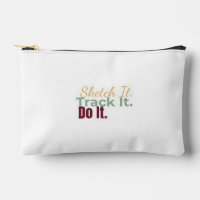 Schets het. Volg het. Doe het. Pouch
