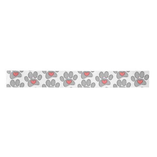 Schets Hond Poot Red Heart Art Lint (Voorkant)