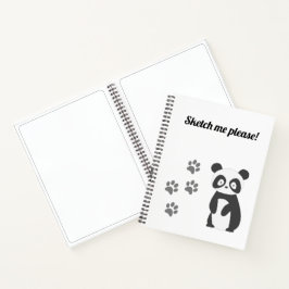 Schets me alsjeblieft. notitieboek