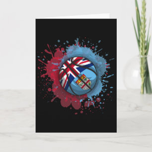 Schets met Fijiaanse vlag Kaart