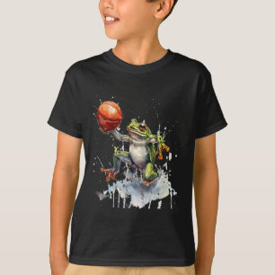 Schets Pad Waterverf Kikker Schets Speler Kunstwer T-shirt
