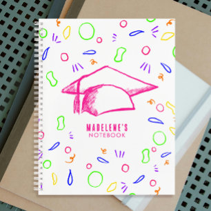 Schets Tekening van het Pet Toga   Levendige kleur Notitieboek