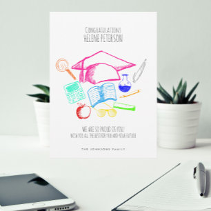 Schets Toga Pet Afstuderen felicitatie Kaart