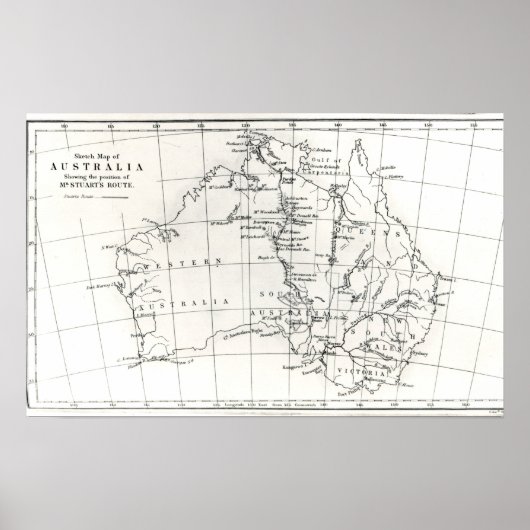 Schets van Australië Poster (Voorkant)