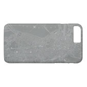 Schets van Boston City Map Case-Mate iPhone Case (Achterkant (Horizontaal))