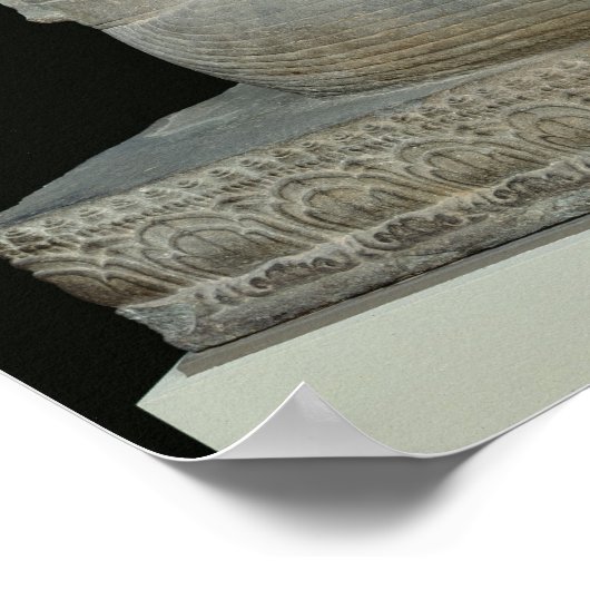 Schets van Brahma met vier gezichten Poster (Hoek)