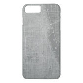 Schets van Chicago City Map Case-Mate iPhone Case (Achterkant)
