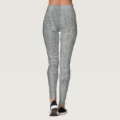 Schets van Chicago City Map Leggings (Achterkant)