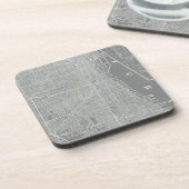 Schets van Chicago City Map Onderzetter (Linkerzijde)