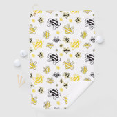 schets van de achtergrond van het bijenpatroon golfhanddoek (Insitu)