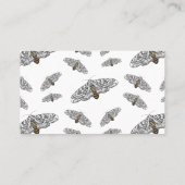 Schets van de cartoon van de reuzenluipaard visitekaartje (Achterkant)