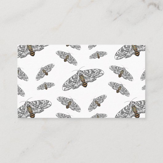 Schets van de cartoon van de reuzenluipaard visitekaartje (Achterkant)