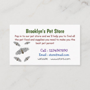 Schets van de cartoon van de reuzenluipaard visitekaartje