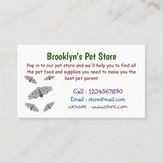 Schets van de cartoon van de reuzenluipaard visitekaartje (Voorkant)