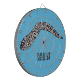 Schets van de cartoon van gepotte moray dartbord (Voorkant Links)