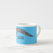 Schets van de cartoon van gepotte moray espresso kop (Voorkant rechts)