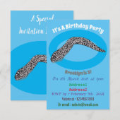 Schets van de cartoon van gepotte moray kaart (Voorkant / Achterkant)