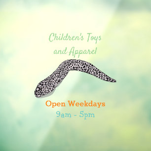 Schets van de cartoon van gepotte moray raamsticker