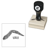 Schets van de cartoon van gepotte moray 	rubberstempel (Gestempeld)