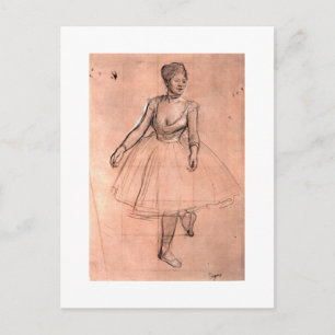 Schets van de  toneeldanser Degas Briefkaart