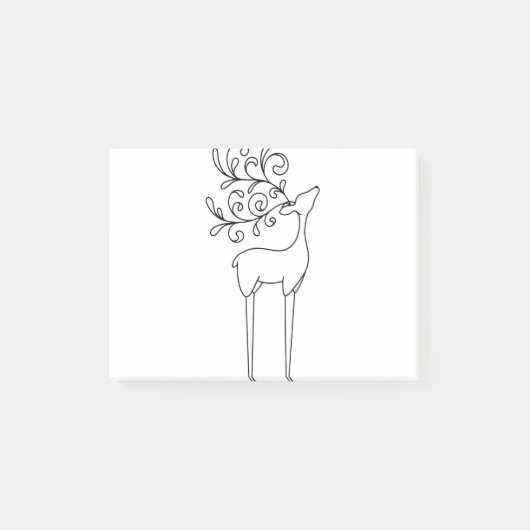 Schets van deer Line Post-it® Notes (Voorkant)