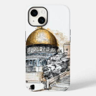Schets van Dome of the Rock - Palestina Case-Mate iPhone 14 Hoesje