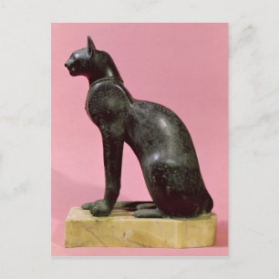 Schets van een kat, late periode briefkaart