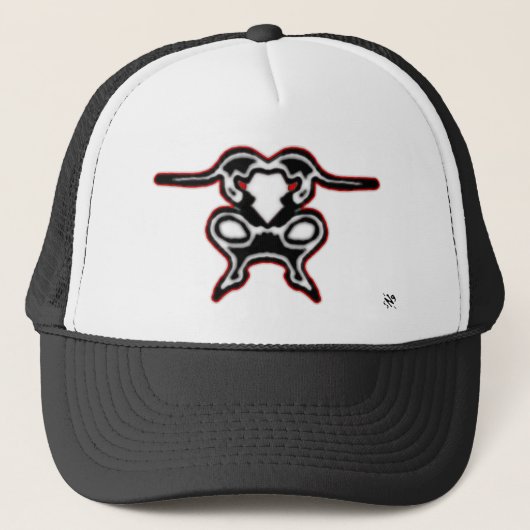 Schets van een springstip 2 trucker pet (Voorkant)