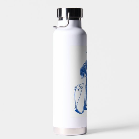 Schets van een vrouw met "Verbeelding" Waterfles (Rechts)