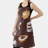 schets van heerlijke mooie desserts en pastr schort (Insitu)