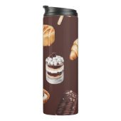 schets van heerlijke mooie desserts en pastr thermosbeker (Geroteerd rechts)
