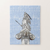 Schets van het beeld van Athena Legpuzzel (Verticaal)