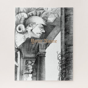 Schets van het kasteel Kunst Puzzle Legpuzzel