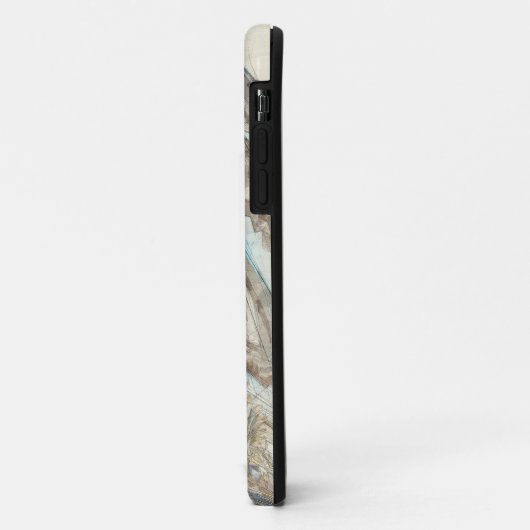 Schets van het standbeeld van Athena iPhone Case - (Achterkant/links)