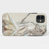 Schets van het standbeeld van Athena iPhone Case - (Achterkant (horizontaal))
