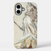 Schets van het standbeeld van Athena iPhone Case - (Achterkant)