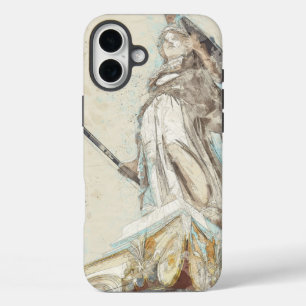 Schets van het standbeeld van Athena iPhone Case -