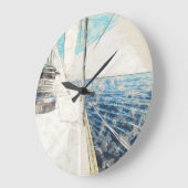 Schets van het zeilschip dat door de egeïsche zee  grote klok (Hoek)