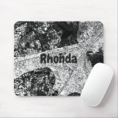 Schets van Leaf in Zwart-Wit Muismat (Met muis)